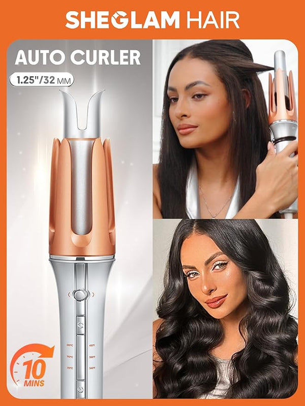 Automatic Hair Curler - Salon Quality Curls in 8 Seconds | Anti-Burn Technology